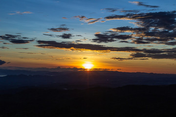 Sunset Mountain view ,Guanacaste, Costa Rica.