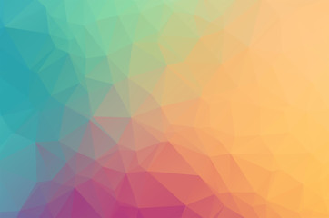 Obraz premium sweet soft multicolor Low poly crystal background. Polygon design pattern. sweet soft multicolor Low polygonal vector illustration, low polygon background.