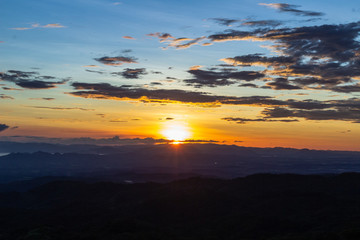 Sunset Mountain view ,Guanacaste, Costa Rica.