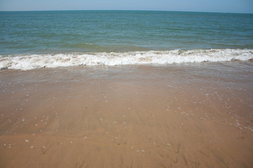 Fototapeta na wymiar Spanish beach with clear water Huelva