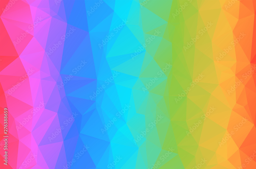 Poster light colorful low poly crystal background. polygon design pattern. low poly vector illustration, lo