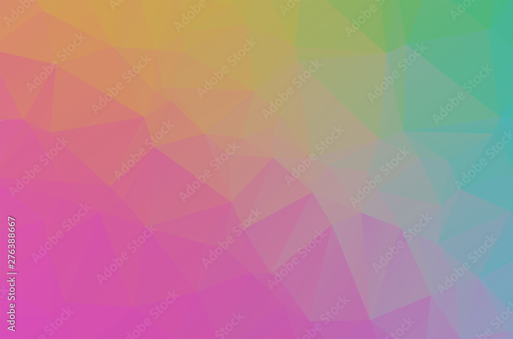 Aufkleber sweet soft multicolor low poly crystal background. polygon design pattern. sweet soft multicolor low