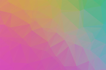 sweet soft multicolor Low poly crystal background. Polygon design pattern. sweet soft multicolor Low polygonal vector illustration, low polygon background.
