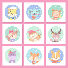 cute animal vector illustration