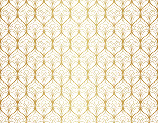 Vector Floral Ornamental Seamless Pattern. Geometric Flower Stylish Texture. Abstract Retro Tile Texture.