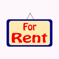 Obraz na płótnie Canvas Rent Sign. Flat İllustration Of Rent Sign vector İcon For Web. Eps 10