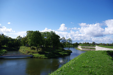 Fototapeta na wymiar douves du Château de Kuressaare, Estonie