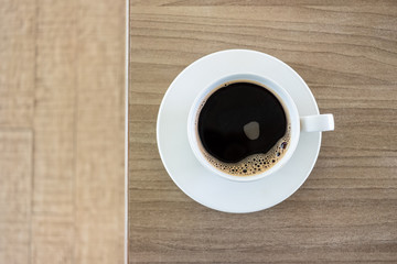 Obraz premium Black Coffee Top View