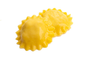 italian ravioli isolated