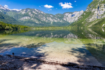 Fototapeta na wymiar Lake Bohinj in Triglav national park, Slovenia