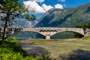 Fototapeta na wymiar Lake Bohinj in Triglav national park, Slovenia