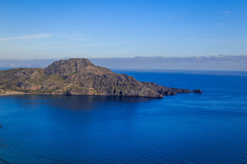 Mer bleu de Crète en Grèce