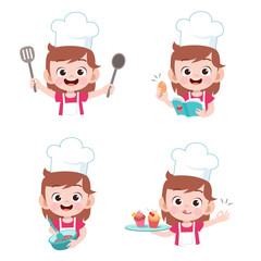 kids chef cooking