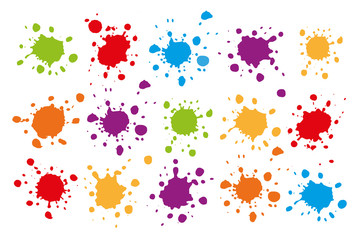 Splash background - color blots, splashes, blotches