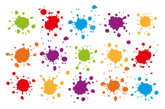 Splash background - color blots, splashes, blotches
