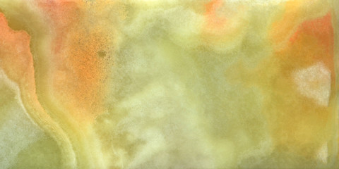 Onyx is a variety of agate. The texture of the surface of a beautiful stone. Green, white, yellow, brown, red color of the stains on a semi-precious mineral. Panoramic view