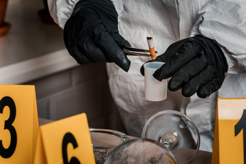 Investigation at the scene found a cigarette butt.