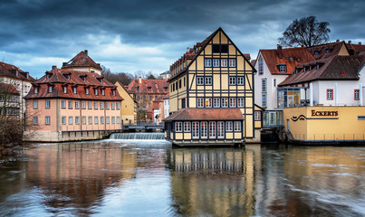 Traditional houses in the old town of Bamberg