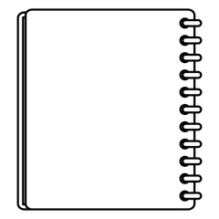 notebook school supply education icon
