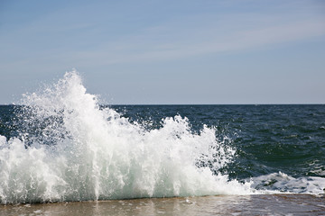 splashing background wave sea water sunny day spray splatter