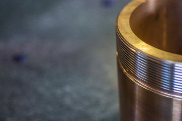 bronze bushing with outer diameter.