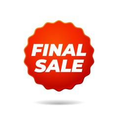 Red Vector Sticker, final sale