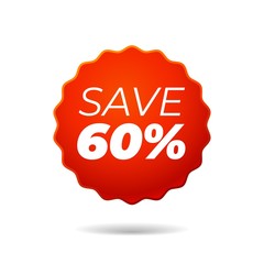 Red Vector Sticker, save 60 percent