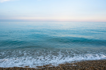 Sunrise at the coast with soft colours