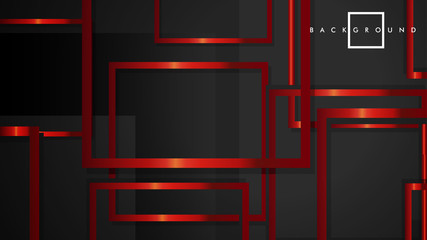 Vector Modern Abstract Squares Backgrounds . with a black and red metal color gradient. eps 10 template