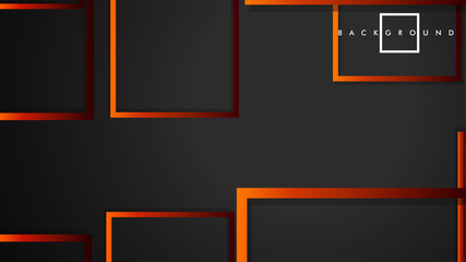 Vector Modern Abstract Squares Backgrounds . with a black red orange gradient. eps 10 template