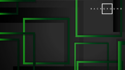 Vector Modern Abstract Squares Backgrounds . with a black green gradient. eps 10 template