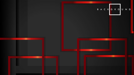 Vector Modern Abstract Squares Backgrounds . with a black and red metal color gradient. eps 10 template