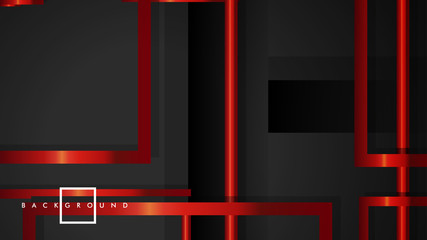 Vector Modern Abstract Squares Backgrounds . with a black and red metal color gradient. eps 10 template
