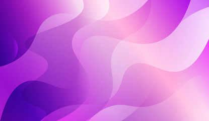 Futuristic Blue Purple Color Design Geometric Wave Shape. For Elegant Pattern Cover Book. Vector Illustration with Color Gradient.