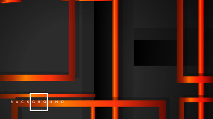 Vector Modern Abstract Squares Backgrounds . with a black orange gradient. eps 10 template