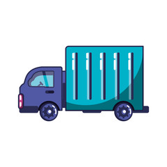 vehicle truck transport isolated icon