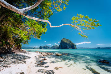 Beautiful exotic southern nature impressive epic tropical islands, Philippines, Palawan