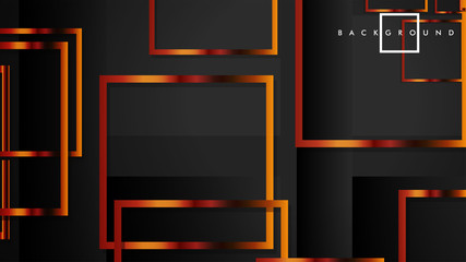Vector Modern Abstract Squares Backgrounds . with a black and metal color gradient. eps 10 template