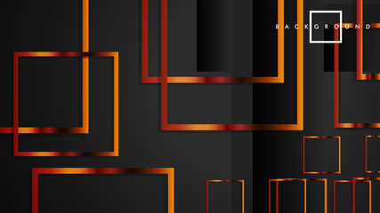 Vector Modern Abstract Squares Backgrounds . with a black and metal color gradient. eps 10 template