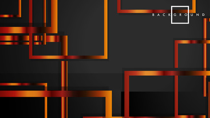 Vector Modern Abstract Squares Backgrounds . with a black and metal color gradient. eps 10 template