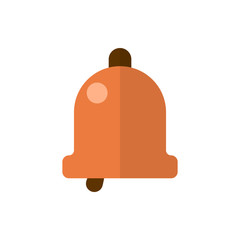 Easter bell flat vector icon