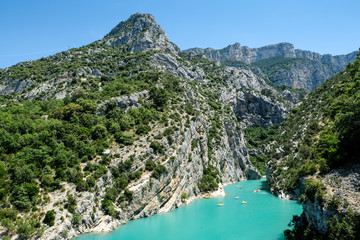 Gorges du Verdon, beautiful canyon in the alpes de haute provence, france  - Powered by Adobe