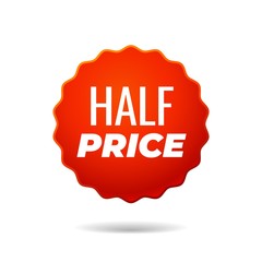 Red Vector Sticker, half price