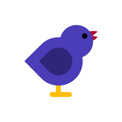 birds flat vector icon