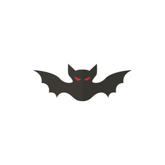 bat flat vector icon