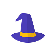 magic hat flat vector icon