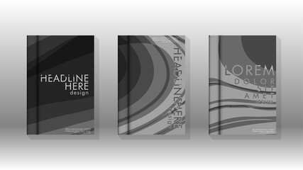 Fototapeta premium Cover book with a geometric design background.