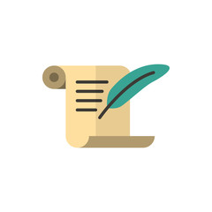 history flat vector icon