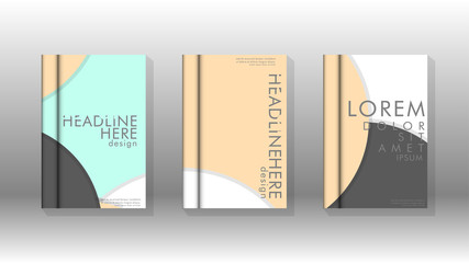 Abstract circle shape backgrounds for posters, covers, brochures, company annual business, etc.