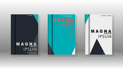 Background of abstract book cover layout. For brochures, magazines, vector templates, etc. Modern designs form geometric patterns in EPS 10